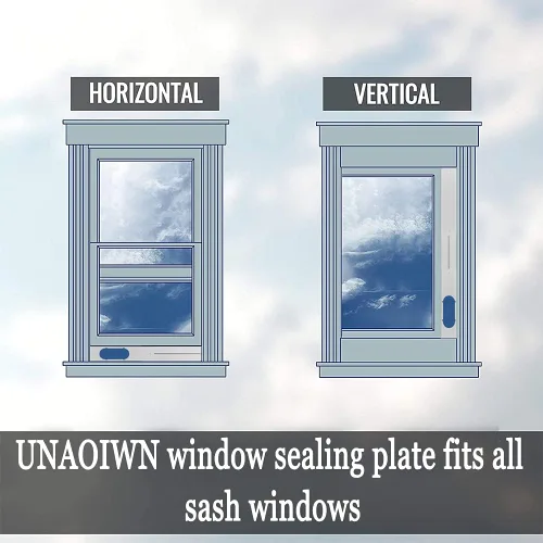 Miniatura 6 de Kit de ventana de aire acondicionado portátil, placa de kit de ventilación de ventana deslizante vertical/horizontal ajustable para unidad de AC