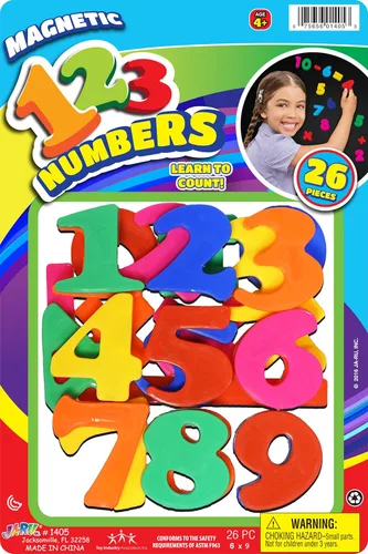 Miniatura 6 de JA-RU Juego de letras magnéticas (1 paquete de letras ABC) letras de plástico coloridas. Imanes de refrigerador para niños y niños pequeños.