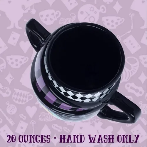 Miniatura 3 de Silver Buffalo Disney Alicia en el país de las maravillas Taza de té apiladas de cerámica esculpida en 3D, 20 onzas (591.4 ml)