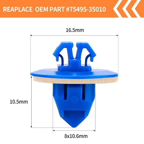 Miniatura 3 de 30 clips de guardabarros compatibles con Toyota, 4Runner, FJ Cruiser, RAV4 – Panel de moldura de puerta exterior trasero de plástico basculante Kit