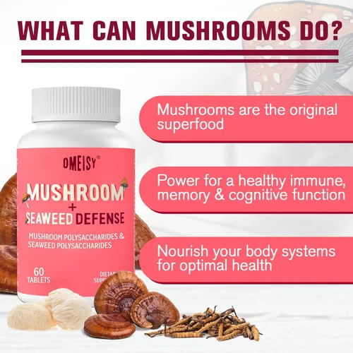 Miniatura 7 de Complejo de hongos sublingual, suplemento de hongos 18 en 1, melena de león, reishi, cola de pavo y más, suplementos cerebrales para memoria y Rosa