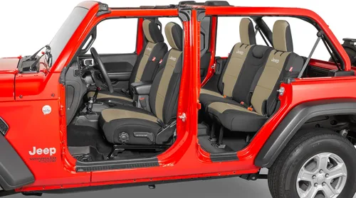 Miniatura 13 de Diver Down Neoprene Seat Cover Set - Fits Jeep JL 2-Door 2018-2026 Wrangler - Front and Back Seat Set - Custom Fit - Soft Padded Cushion Feel