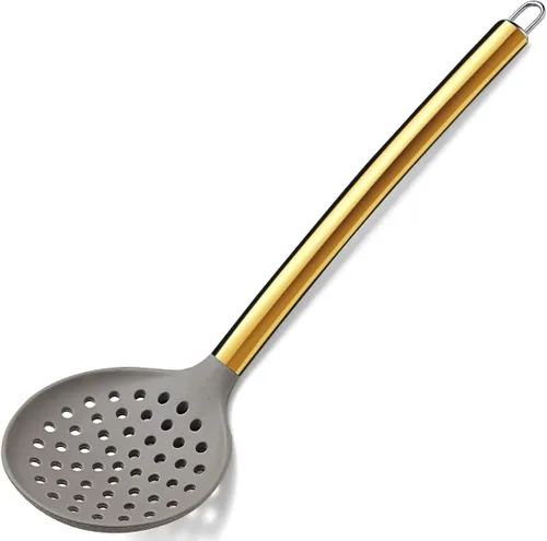 Miniatura 16 de Berglander - Juego de utensilios de cocina dorados, 38 piezas antiadherentes de silicona, espátula con soporte para utensilios de acero inoxidable