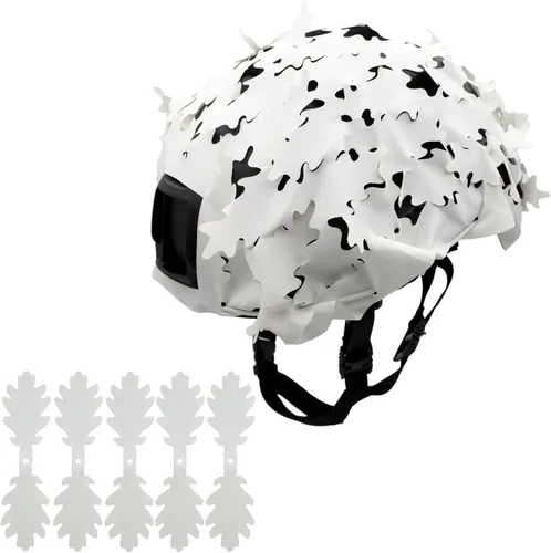 Miniatura 10 de Funda táctica para casco de malla transpirable, camuflaje camuflaje para casco táctico militar, combate, casco rápido
