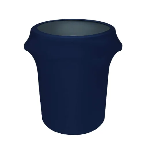 Miniatura 16 de YOUR CHAIR COVERS - Cubierta ajustada elástica de spandex para bote de basura/contenedor de desechos de 32 galones - Blanco
