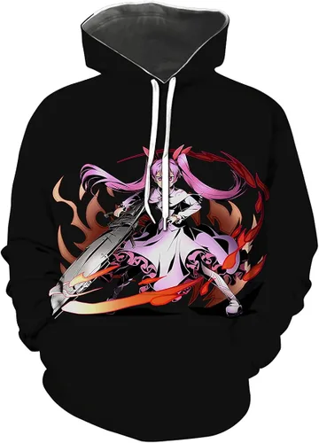 Hisayhe Men's Akame Ga Kill Sweatshirt Tops Anime Printing Casual Hoodie