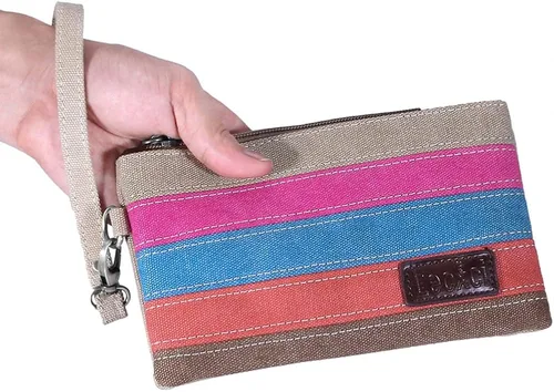 Miniatura 7 de Lecxci estuche de lona para Smartphone, cartera para iPhone 66S Plus77Plus, para mujer.
