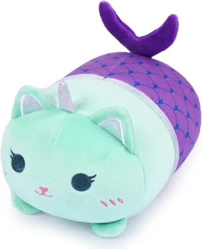 Miniatura 7 de Peluche de gato negro de 8 pulgadas con pastel, lindo regalo de cumpleaños negro para niñas, niños y gatos, decoración de la habitación del hogar