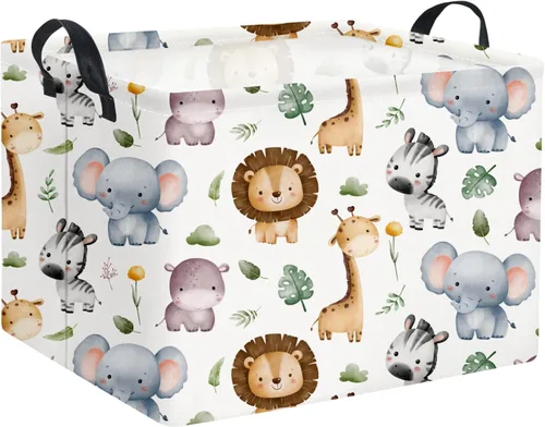 Miniatura 9 de Cestas para Bebé Cestas de Juguetes para Niños y Niñas Cesta de Regalo del Bosque Vacía Bonita Contenedor de Almacenamiento Caja Organizadora Animal