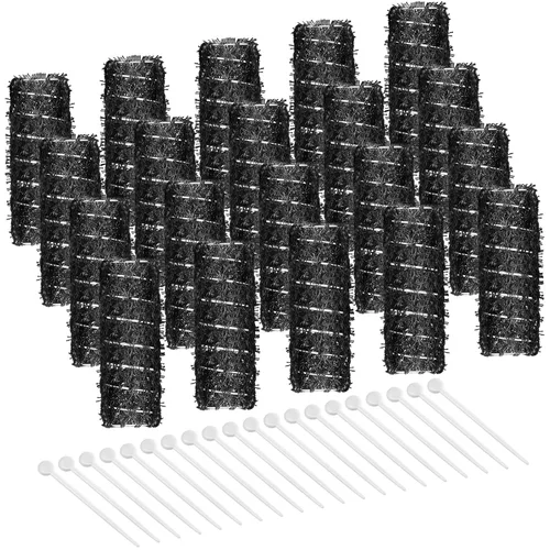 Willbond 20 rodillos de pelo vintage de 2.5 x 0.7 pulgadas, rodillos de cepillo pequeños con púas, rizadores de malla de alambre negro, pasadores de