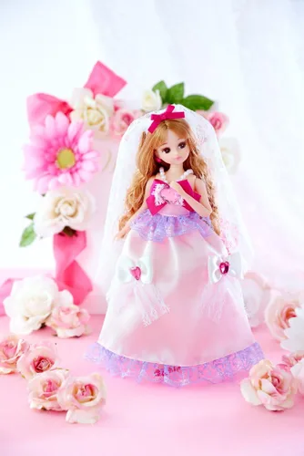 Miniatura 2 de TAKARA TOMY Rika-chan Muñeca LD-05 Sparkling Wedding
