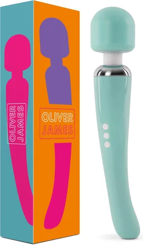 Miniatura 9 de Oliver James Varita vibradora para mujer Consolador vibrador silencioso con 20 patrones y 8 velocidades para placer sexual Juguetes sexuales