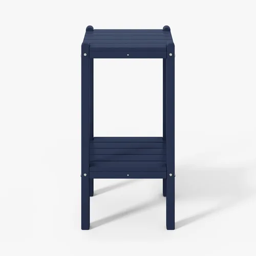 Miniatura 6 de WestinTrends Ashore - Mesa auxiliar Adirondack moderna para patio al aire libre, madera envejecida Roble (Weathered Wood)