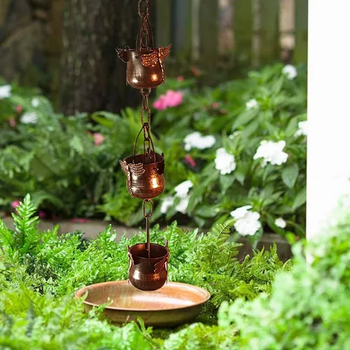 Miniatura 4 de Cadena de hierro decorativa con diseño de libélula