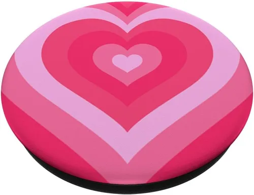 Miniatura 2 de Lindo rosa latte amor café corazón patrón elegante femenino PopSockets estándar PopGrip