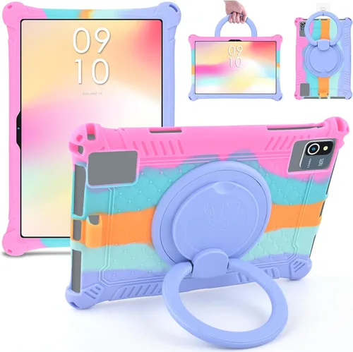Miniatura 11 de DETUOSI Funda de silicona para Plimpton PlimPad P60 de 10 pulgadas, funda protectora multiángulo para Moderness MB1001 de 10 pulgadas, Hoozo de 10.1