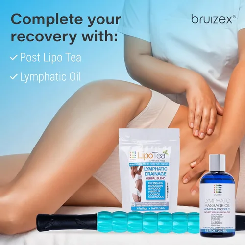 Miniatura 6 de Rodillo de Masaje de Drenaje Linfático para Post Liposucción y Tratamiento de Fibrosis, Recuperación de Cirugía 360 Lipo, Abdominoplastia y BBL