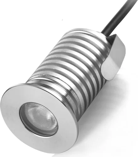 Luz LED para pozo en el suelo, 3 W, 12 V-24 V CC, IP67 impermeable aluminio enterrado lámparas subterráneas, iluminación de paisaje al aire libre,