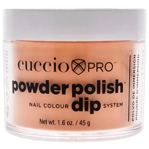Cuccio Esmalte de uñas en polvo de color, laca para manicura y pedicura, polvo altamente pigmentado que está finamente molido, acabado fuerte y