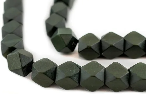 Miniatura 59 de TheBeadChest - Cuentas de madera de cubo sin esquinas azul azul: cuentas orgánicas naturales de corte de diamante de 0.787 in para la fabricación