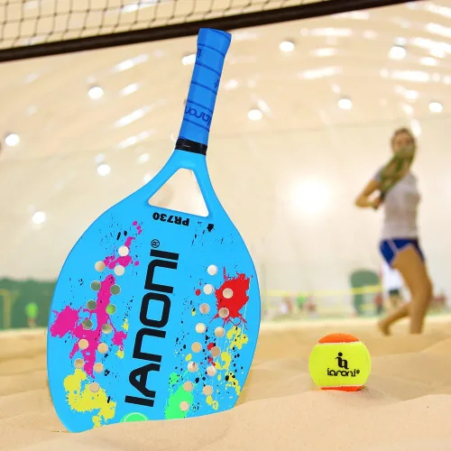 Miniatura 6 de IANONI Raqueta de tenis para playa con agarradera de fibra de carbono, con espuma de memoria. PR730
