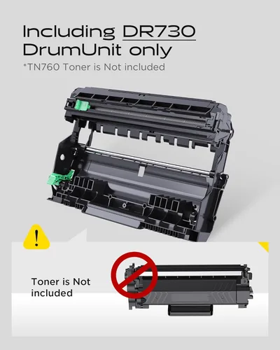 Miniatura 2 de iNKPAD DR730 Unidad de tambor compatible de reemplazo para unidades de tambor DR-730 para usar con impresoras MFC-L2710DW MFC-L2750DW HL-L2390DW