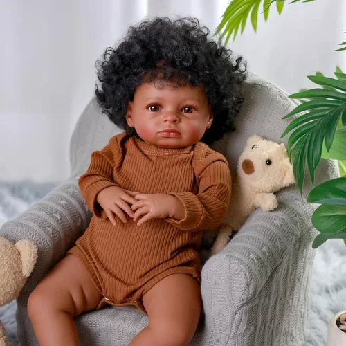 Miniatura 2 de BABESIDE Muñecas realistas de bebé Reborn de 18 pulgadas, cuerpo suave, realista, muñeca de bebé recién nacida, muñecas de bebé de la vida real