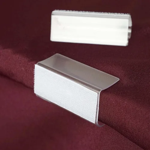 Efavormart - 12 clips ajustables de plástico transparente para falda de mesa grandes para cocina, comedor, catering, decoración de bodas, fiestas,