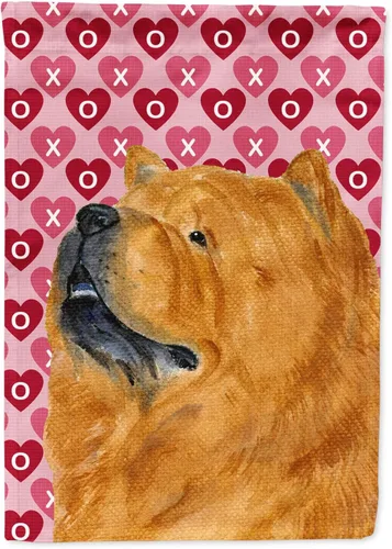 Miniatura 28 de Caroline's Treasures SS4484GF Bandera de jardín con diseño de bulldog inglés y corazones para el Día de San Valentín, bandera decorativa para patio