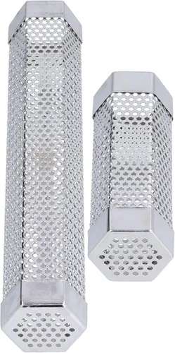 Miniatura 10 de CHICIRIS Tubo de fumador de acero inoxidable 304, portátil, hexagonal, estable, generador de humo para ahumar alimentos fríos y calientes, a