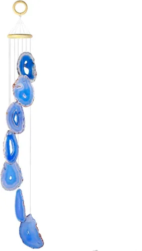 Miniatura 6 de rockcloud móvil, figura decorativa para jardín, para el hogar, geoda de ágata, Azul (66-31 pulgadas).