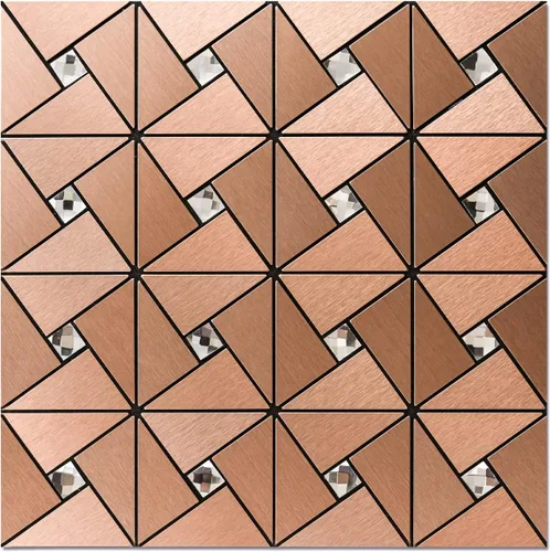 Art3d 10 láminas de azulejos adhesivos de mosaico metálico para decoración de pared de cocina, azulejos adhesivos de aluminio compuesto para pegar,