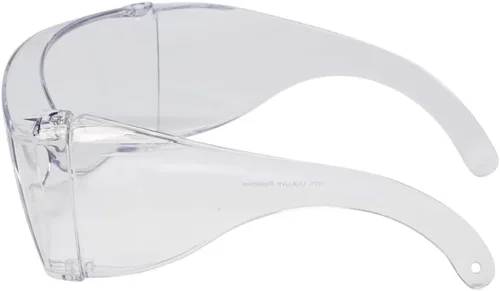 Miniatura 6 de Calabria 3000 Gafas de Seguridad de Ajuste Grande que se Colocan Sobre Anteojos Recetados Color Azul para Hombres y Mujeres Envolventes Tintadas