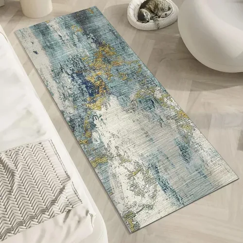 Miniatura 3 de Alfombra de pasillo antideslizante y lavable, alfombra larga para interiores y exteriores, tapete de goma con respaldo de 23.6 in/31.5 in/39.4