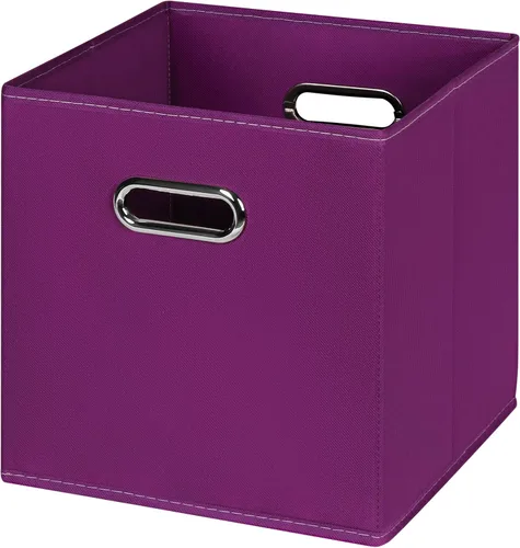 Miniatura 49 de Cubos de Almacenamiento Plegables Negros, Cajas de Almacenamiento de Tela, Organizadores de Cubos con Asas Duales para Organizador del Hogar, Juego