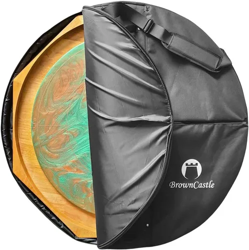 Miniatura 4 de Funda de transporte acolchada Crokinole, bolsa de juego de mesa