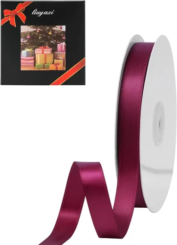 Miniatura 19 de LIUYAXI - Cinta de satén roja de doble cara, 2 pulgadas X 25 yardas continuas, cintas perfectas para envolver regalos, ramo de boda, decoración DIY