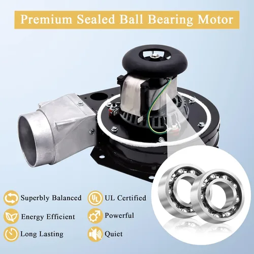 Miniatura 4 de Criditpid Motor de soplador de escape 80602 de repuesto para estufas de pellets Vogelzang VG5790, VG5770, estufa estadounidense y USSC AP5660L