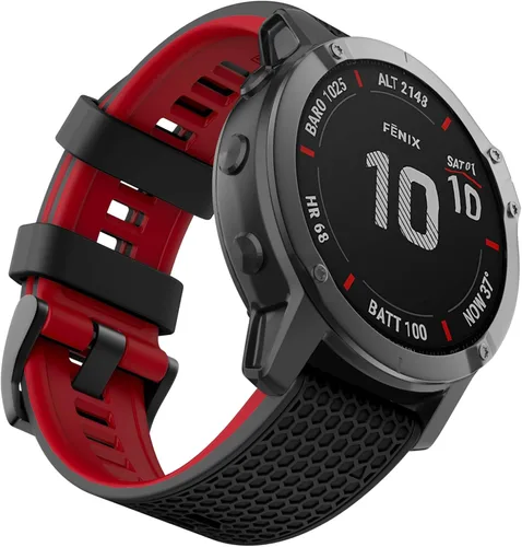 OVERSTEP Correas de ajuste rápido de 0.866 in para Garmin Fenix 5/Fenix 6/Fenix 7, correa de repuesto de silicona suave compatible con Garmin