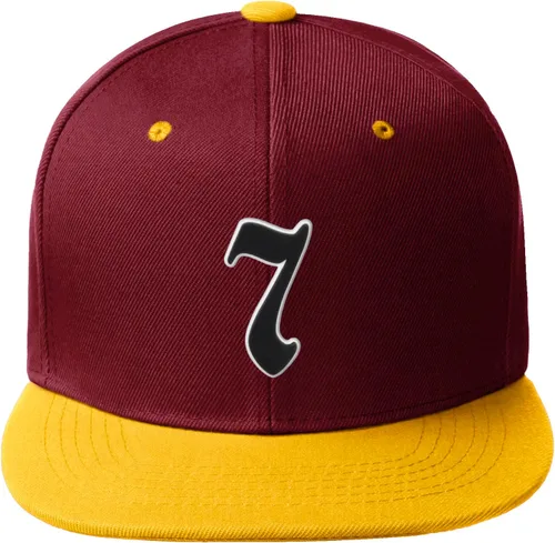 Miniatura 177 de Daxton Gorra clásica con visera de billete plano con letras del alfabeto inglés antiguo de la A a la Z