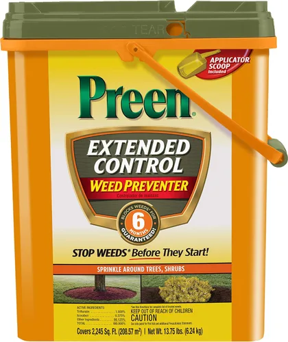 Preen Extended Control Preventor de maleza - 13.75 lb. - Cubre 2,245 pies cuadrados.
