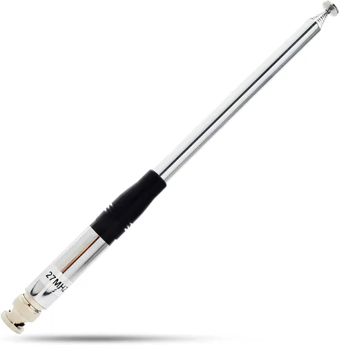 Miniatura 7 de UAYESOK Antena de radio Cb de mano 27 MHz BNC Antena de escáner de radio flexible látigo suave para Cobra Midland Uniden portátil de mano Cb Radio
