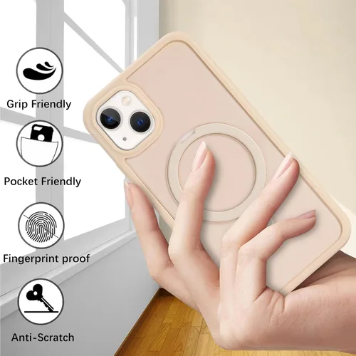 Miniatura 2 de Cavor Funda para iPhone 13 e iPhone 14, Compatible con Magsafe, Funda para iPhone 14 con Protector de Pantalla, Soporte Funda Protectora Magnética