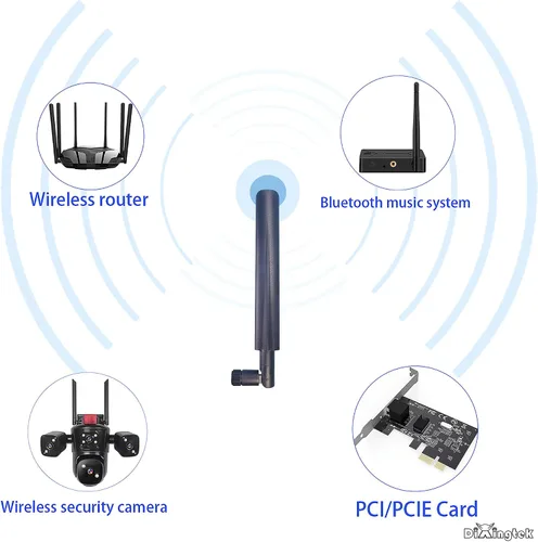 Miniatura 5 de 2 unids 0.14 oz LTE 0.18 oz mimo 600-5000Mhz SMA Antenas masculinas, compatibles con router cámara de seguridad tarjeta de red cámara IP video caza