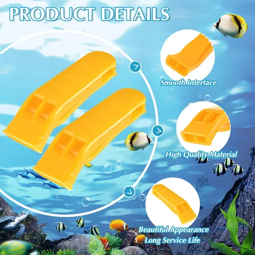 Miniatura 4 de 100 Piezas de Silbatos de Emergencia con Cordón Silbatos de Seguridad y Supervivencia Sonido Fuerte para Seguridad, Camping, Senderismo, Navegación
