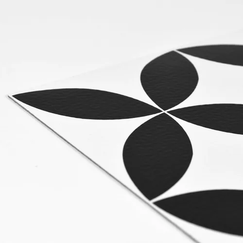 Miniatura 2 de FloorPops FP3301 Azulejos adhesivos para suelo Starlight, color negro (Paquete de 2)