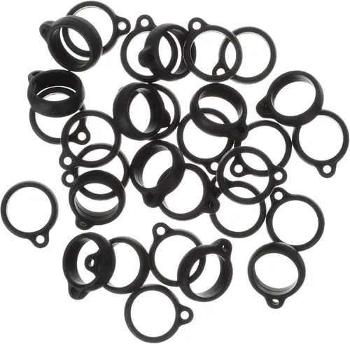 Tofficu Anillos de silicona para hombre, 50 piezas, cordón para teléfono, anillos de silicona para bolígrafo, anillo antipérdida, anillos para