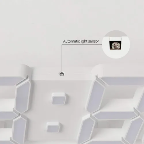 Miniatura 5 de mooas Reloj LED 3D Pure Slim M, reloj digital LED multifunción (calendario, alarma, temperatura)