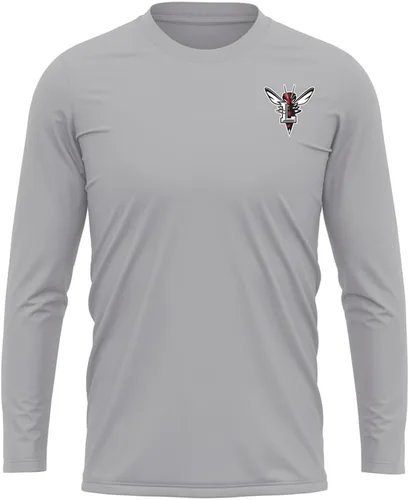 Miniatura 259 de Camisa deportiva de manga larga oficial de la NCAA Collegiate para hombre, con logotipo en el pecho izquierdo, colección Athletic Heather