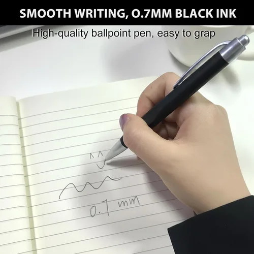 Miniatura 5 de Paquete de 100 bolígrafos personalizados con tinta negra personalizable